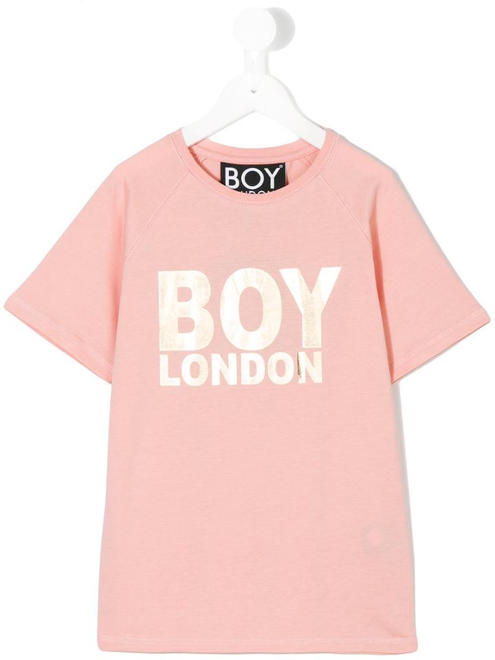 Boy London - London T-shirt - Kids - Cotton - 11 Yrs, Pink/purple