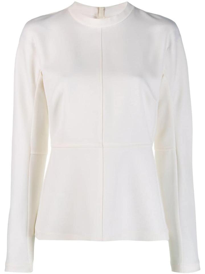 Jil Sander Peplum Top - White