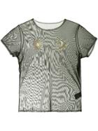 Tu Es Mon Trésor Sun And Moon Mesh T-shirt - Black