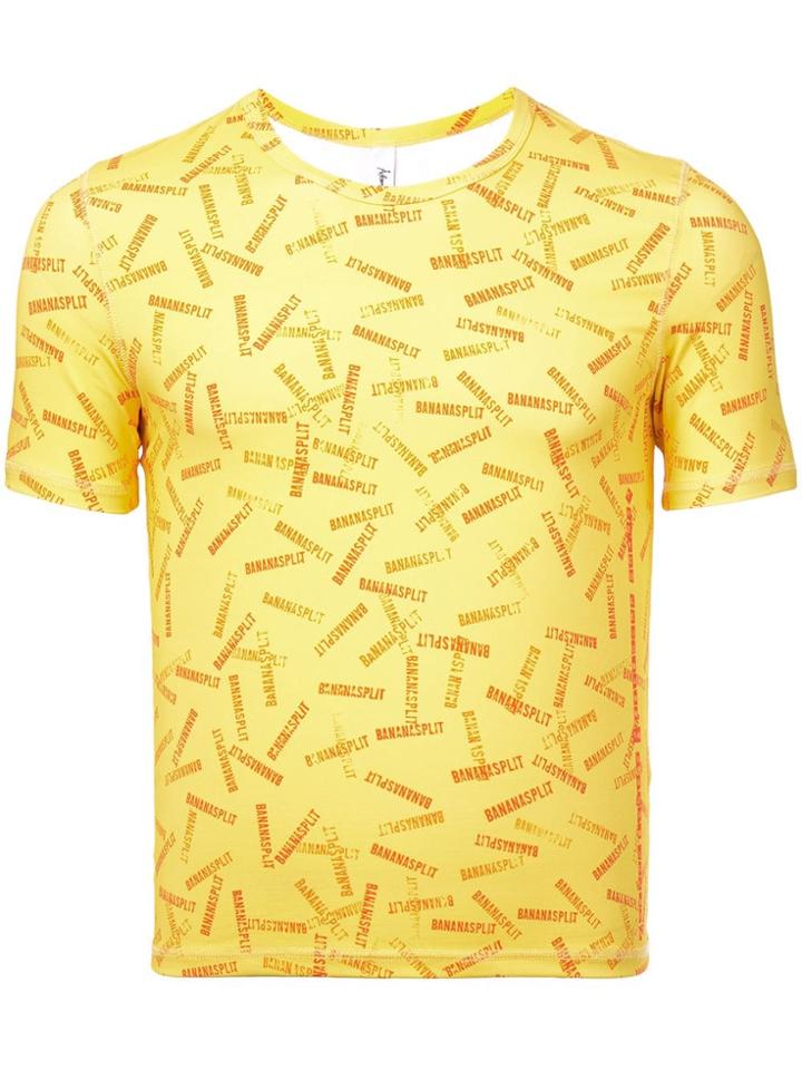 Adam Selman Banana Split T-shirt - Yellow & Orange
