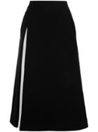 Le Ciel Bleu - Side Tuck Skirt - Women - Polyester - 36, Black, Polyester