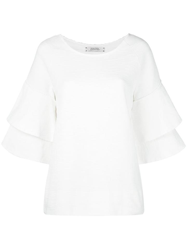Dorothee Schumacher - Knitted Top - Women - Cotton - 4, White, Cotton