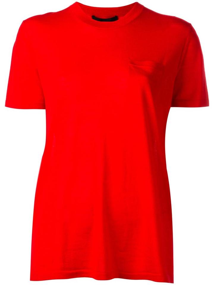 Alexander Wang Knitted Top, Women's, Size: Xs, Red, Silk/merino