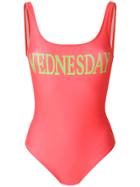 Alberta Ferretti Wednesday Swimsuit - Pink & Purple