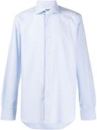 Corneliani Textured Slim-fit Shirt - Blue
