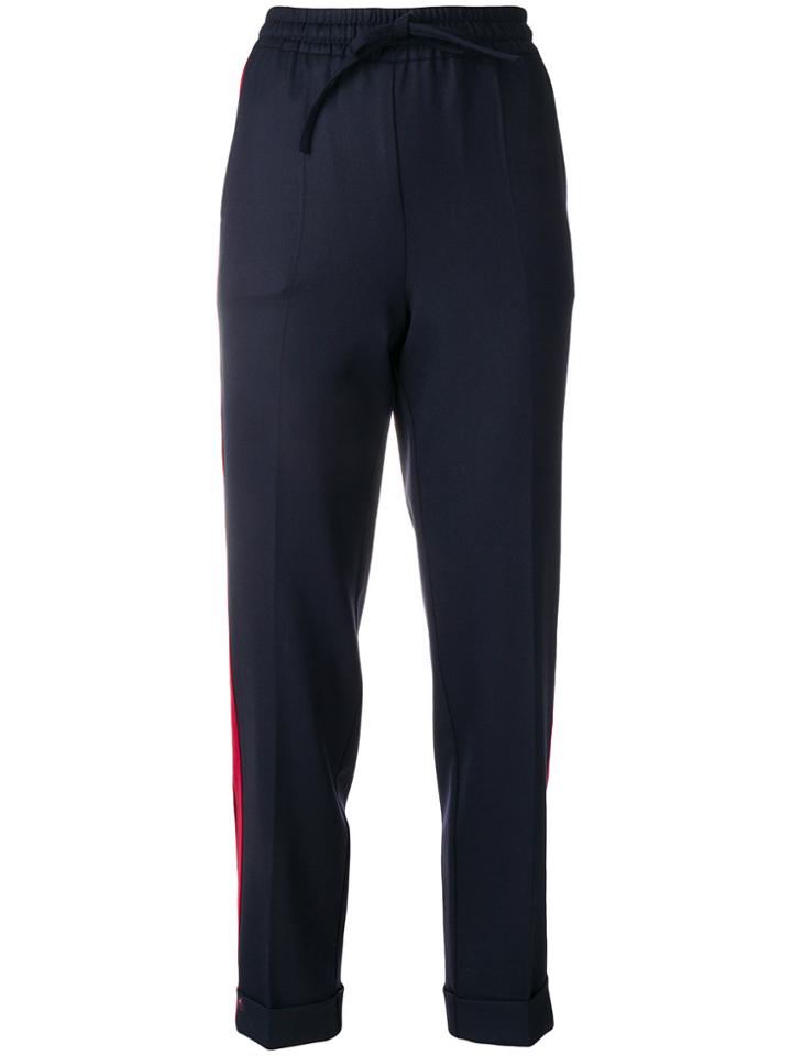 P.a.r.o.s.h. Side Stripe Tapered Trousers - Blue