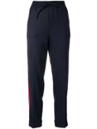 P.a.r.o.s.h. Side Stripe Tapered Trousers - Blue