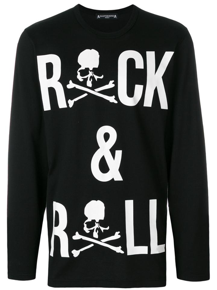 Mastermind Japan Slogan Skull Sweatshirt - Black