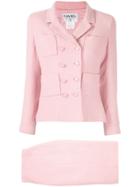 Chanel Pre-owned 1996s Setup Skirt Suit - Pink