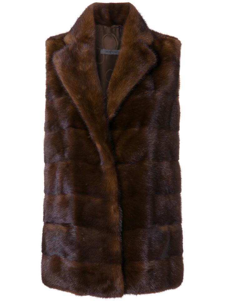 Simonetta Ravizza Benny Sleeveless Jacket - Brown