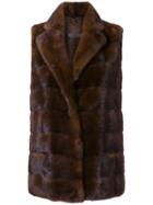 Simonetta Ravizza Benny Sleeveless Jacket - Brown