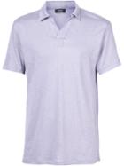 Vince Plain Polo Shirt, Men's, Size: Xl, Pink/purple, Linen/flax