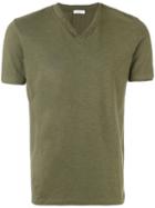 Paolo Pecora - V-neck T-shirt - Men - Cotton - M, Green, Cotton