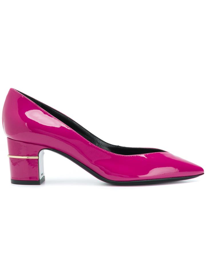 Pollini Pointed Toe Pumps - Pink & Purple
