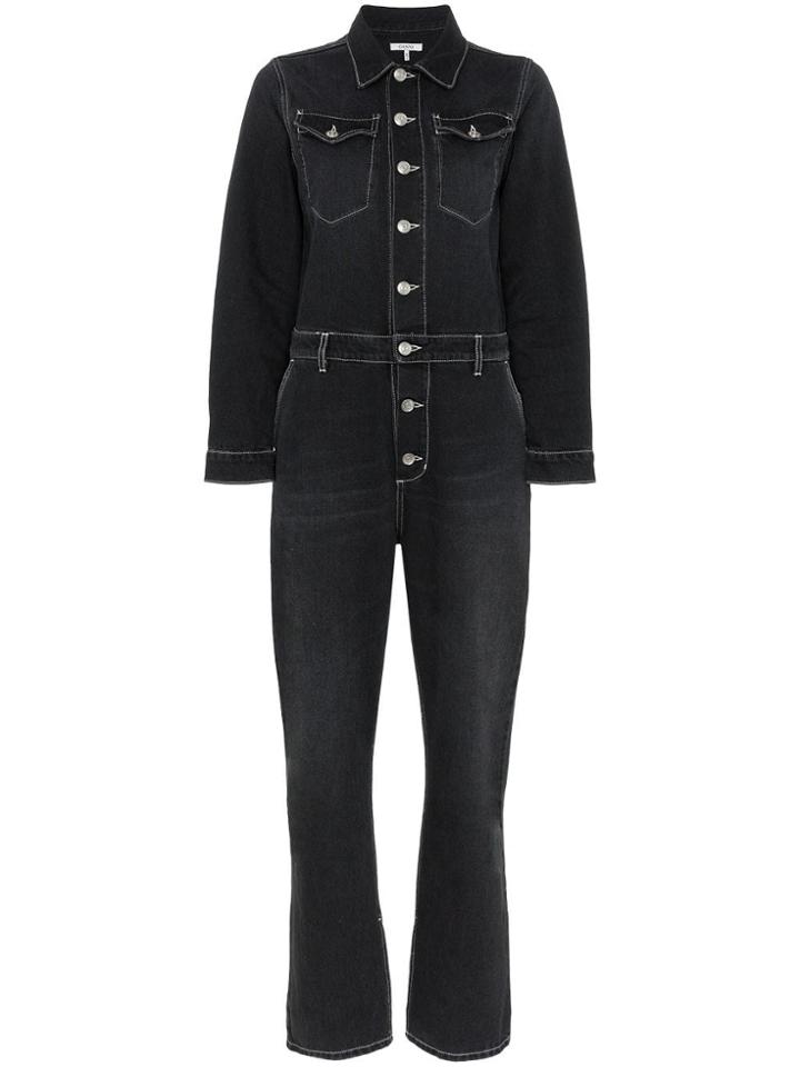 Ganni Rienzi Denim Jumpsuit - Black