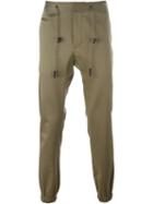 Marc Jacobs Tapered Trousers, Men's, Size: 48, Green, Cotton/cera Alba