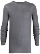 Rick Owens Ribbed Sweater - Grey