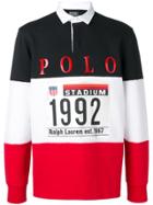 Polo Ralph Lauren Logo Colour-block Polo Top - White