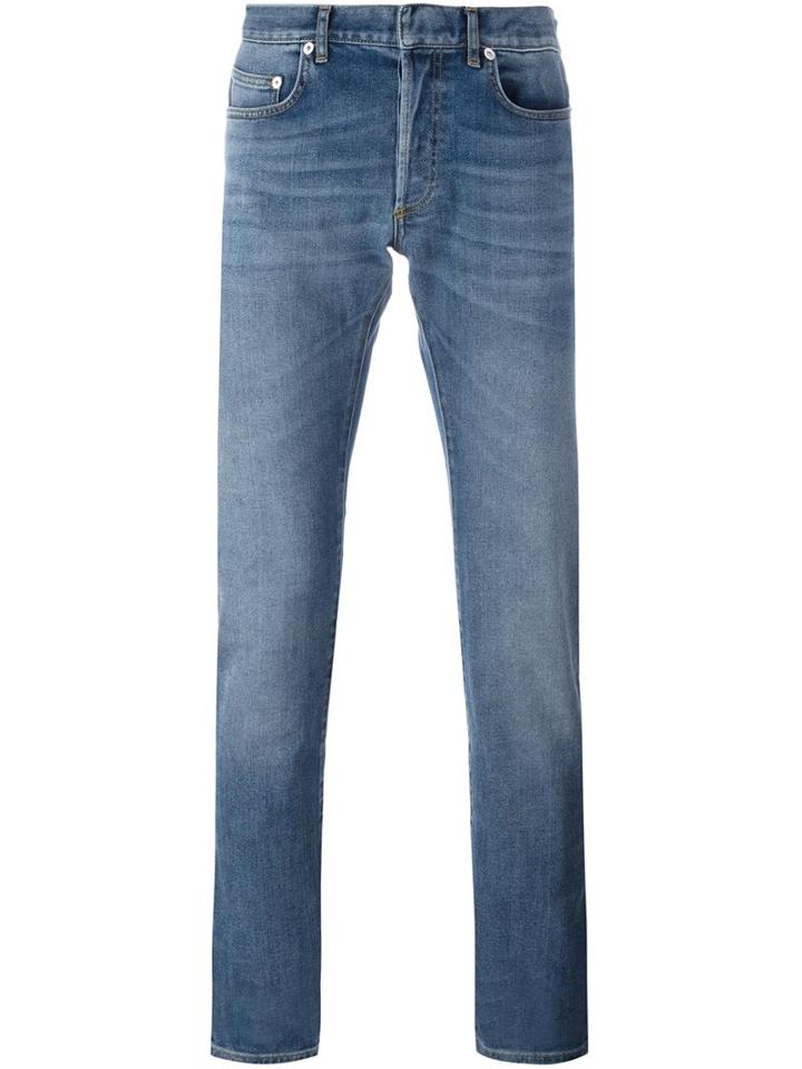 Dior Homme Slim Fit Jeans, Men's, Size: 30, Blue, Cotton/polyester/spandex/elastane