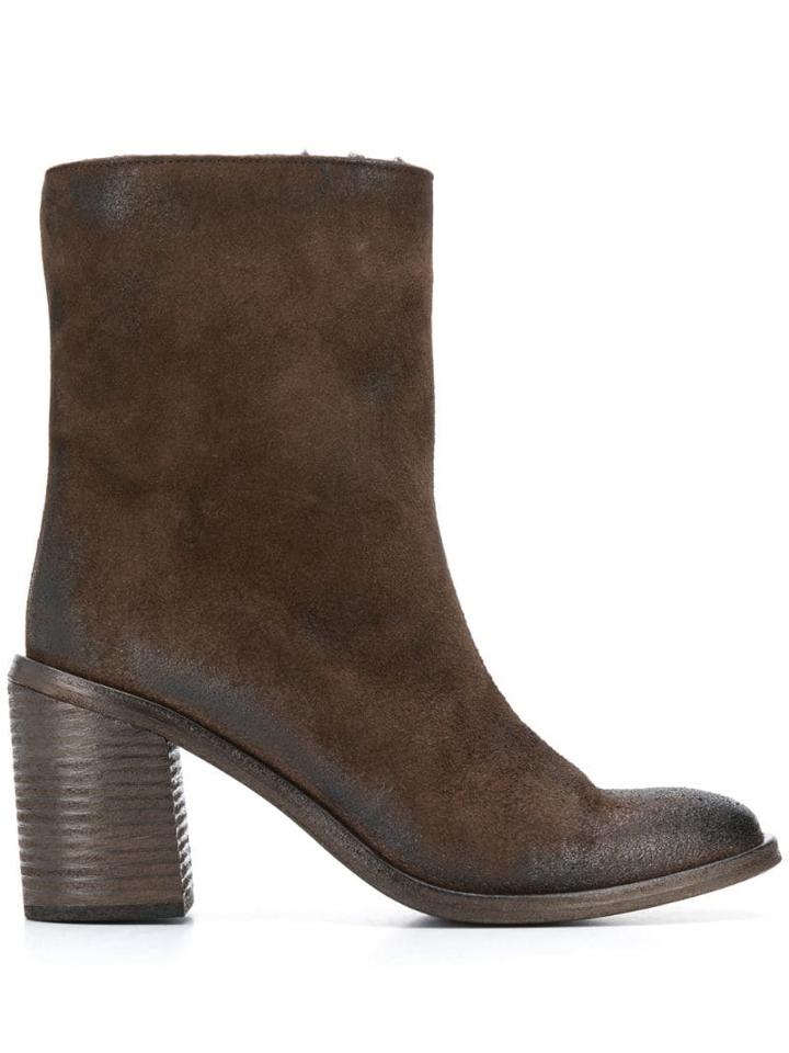 Marsèll Block Heel Ankle Boots - Brown