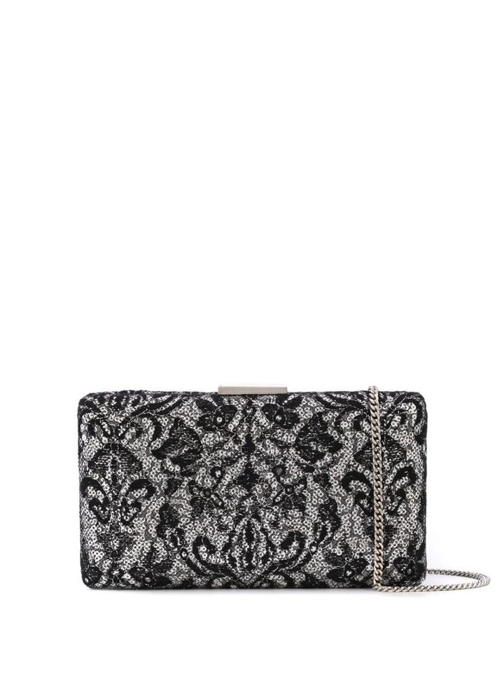 Tadashi Shoji Sequinned Lace Clutch - Black