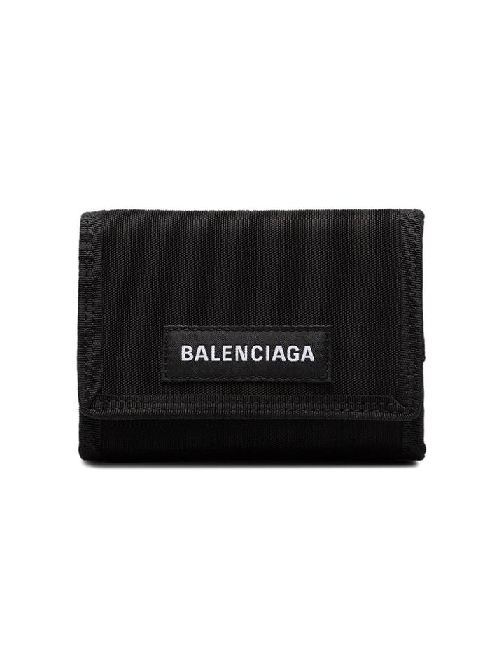 Balenciaga Explorer Logo Wallet - Black