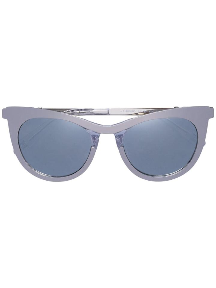 Carolina Herrera Cat Eye Sunglasses - Metallic