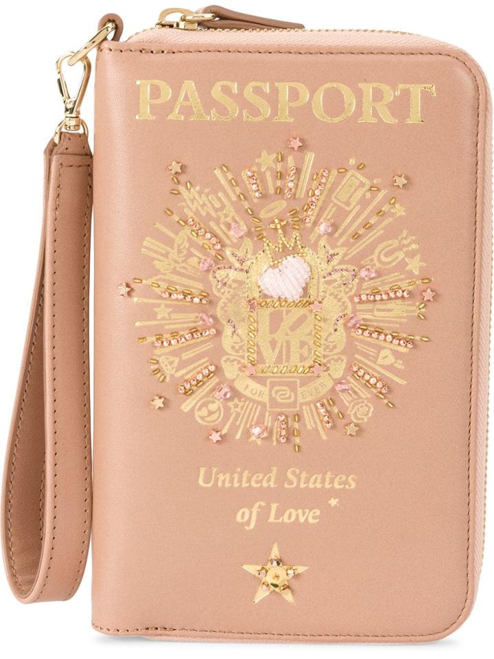 Preciously Passport Zip Around Wallet - Nude & Neutrals