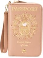Preciously Passport Zip Around Wallet - Nude & Neutrals