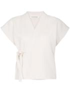 A Plan Application Judo Hemp Wrap Top - Neutrals