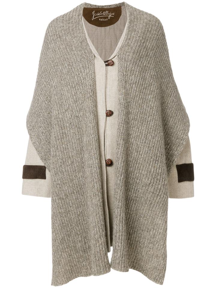 Jc De Castelbajac Vintage Mickey Mouse Scarf Coat - Nude & Neutrals