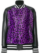 Junya Watanabe Comme Des Garçons Leopard Print Bomber Jacket - Pink &