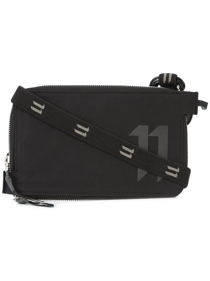 11 By Boris Bidjan Saberi Zip Logo Pouch - Black