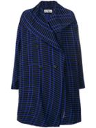 Issey Miyake Double Breasted Coat - Blue