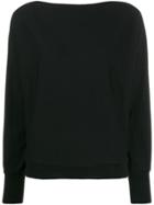 Semicouture Nicky Button Shoulder Jumper - Black