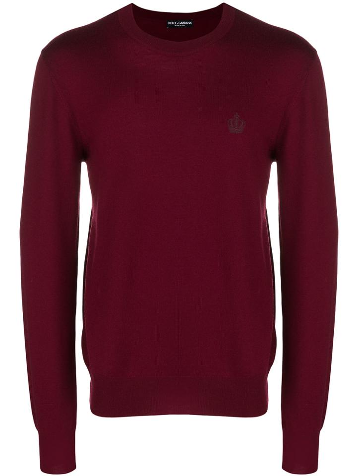 Dolce & Gabbana Crewneck Sweater - Red