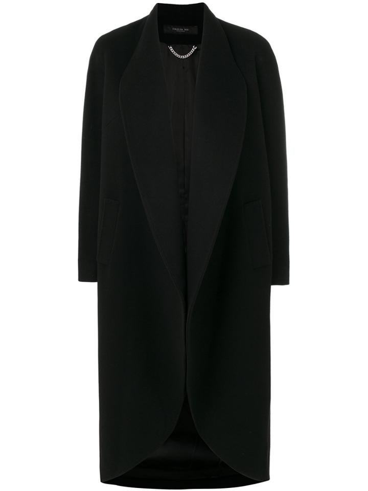 Federica Tosi Oversized Coat - Black