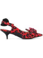 Nº21 Buckle-detail Kitten Heels - Red