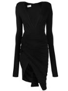Alexandre Vauthier Fitted Midi Dress - Black