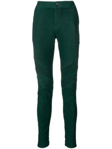 Forcerepublik Skinny Biker Trousers - Green