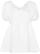 Cecilie Bahnsen Angie Puff-sleeve Blouse - White