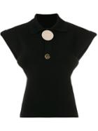Jacquemus - Flared Sleeves Blouse - Women - Cotton - 38, Black, Cotton