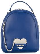 Love Moschino Chain-detail Backpack - Blue