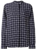 Courrèges 'grid' Shirt, Women's, Size: 36, Blue, Viscose