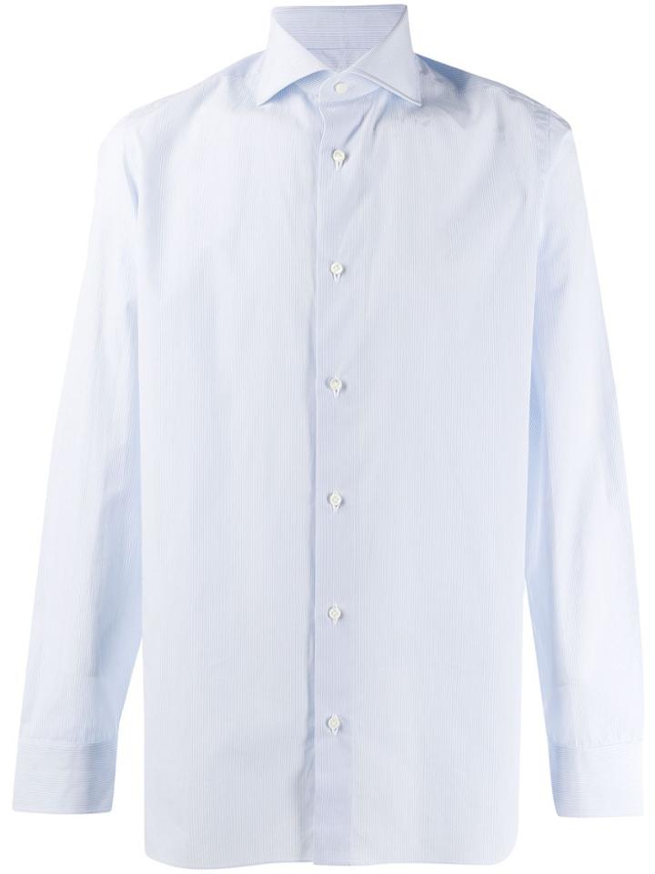 Borrelli Stripe Print Shirt - Blue