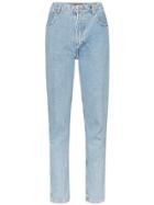 Eckhaus Latta High Rise Straight-leg Jeans - Blue