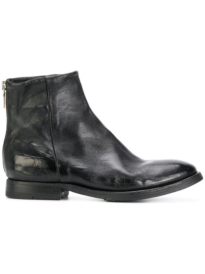 Sartori Gold Zipped Ankle Boots - Black