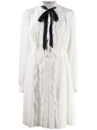 Miu Miu Pussycat Bow Dress - White