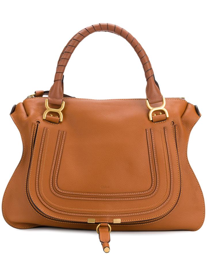Chloé Marcie Tote - Brown