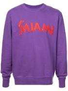 Marcelo Burlon County Of Milan Miami Sweatshirt - Purple